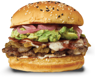 Crispy Queso Hatch Chile Burger